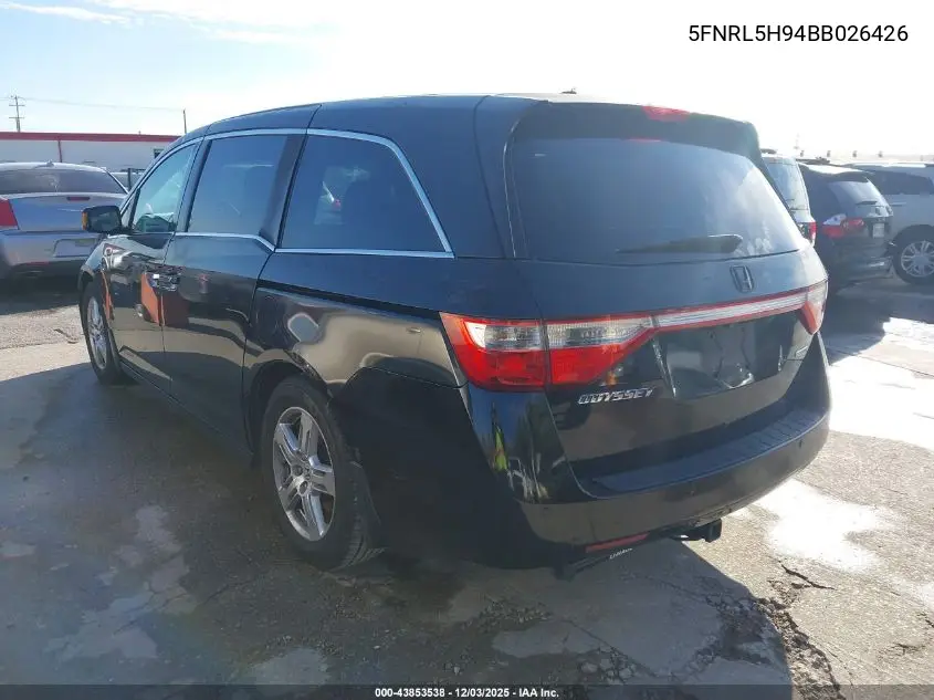 5FNRL5H94BB026426 2011 Honda Odyssey Touring/Touring Elite