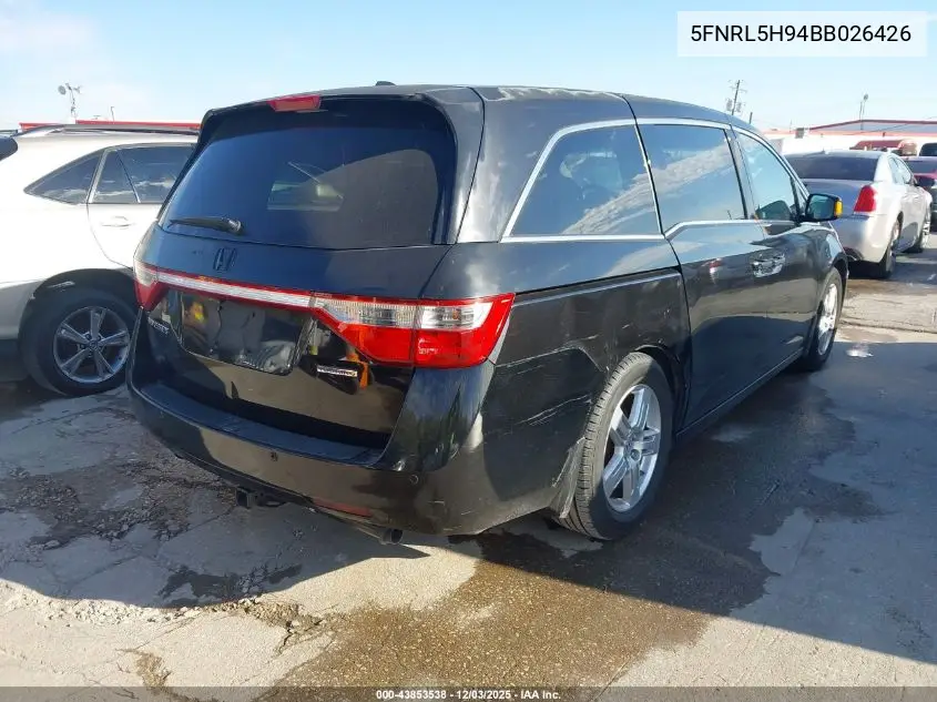 5FNRL5H94BB026426 2011 Honda Odyssey Touring/Touring Elite
