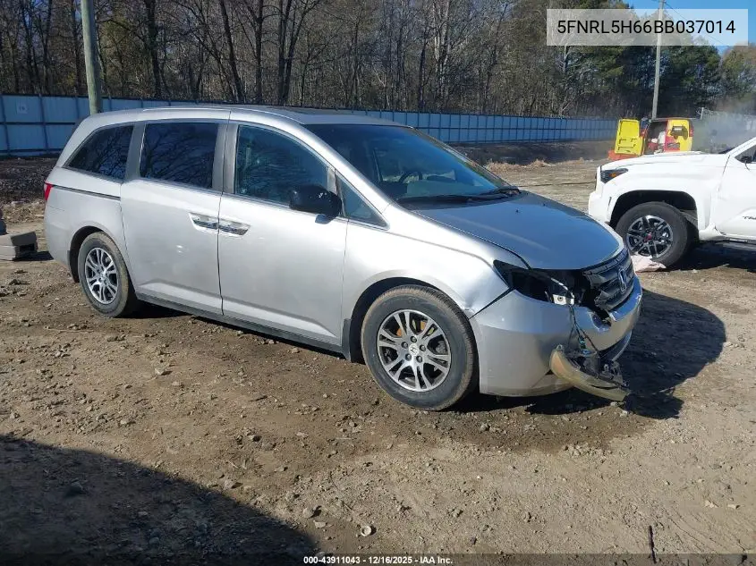 5FNRL5H66BB037014 2011 Honda Odyssey Ex-L
