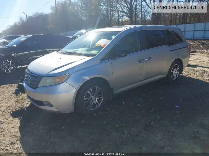 5FNRL5H66BB037014 2011 Honda Odyssey Ex-L