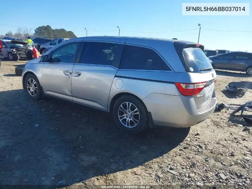 5FNRL5H66BB037014 2011 Honda Odyssey Ex-L