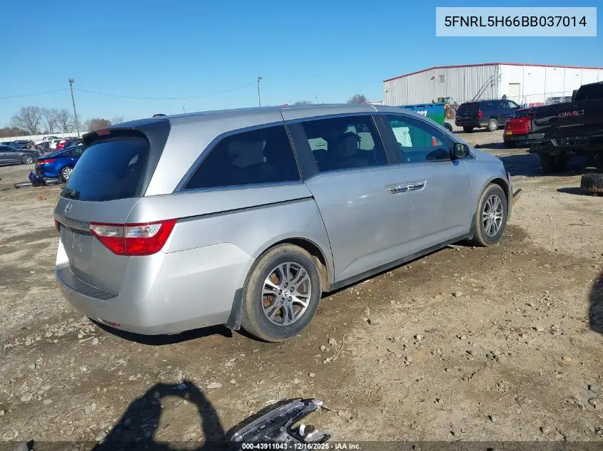 5FNRL5H66BB037014 2011 Honda Odyssey Ex-L