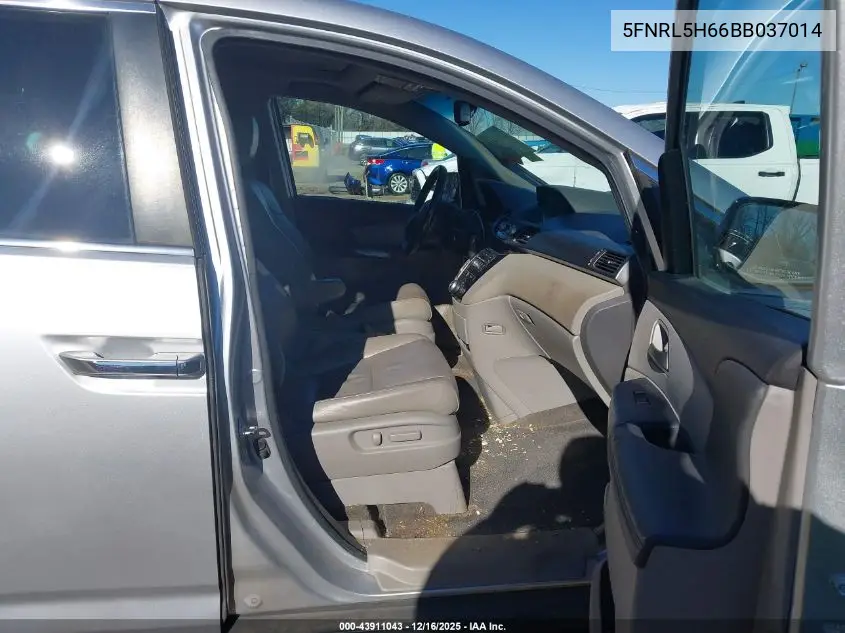 5FNRL5H66BB037014 2011 Honda Odyssey Ex-L