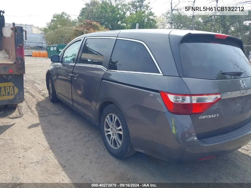 5FNRL5H61CB132212 2012 Honda Odyssey Exl