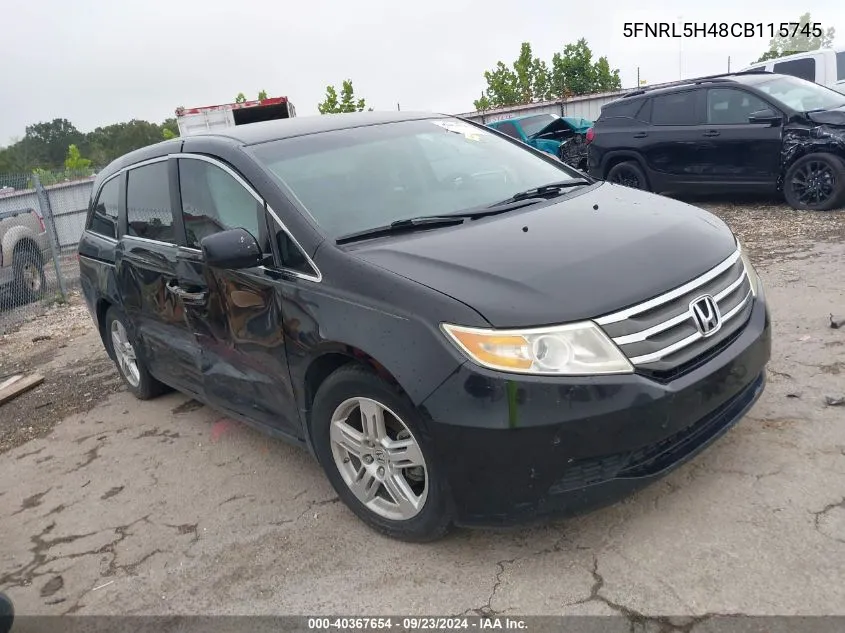 5FNRL5H48CB115745 2012 Honda Odyssey Ex