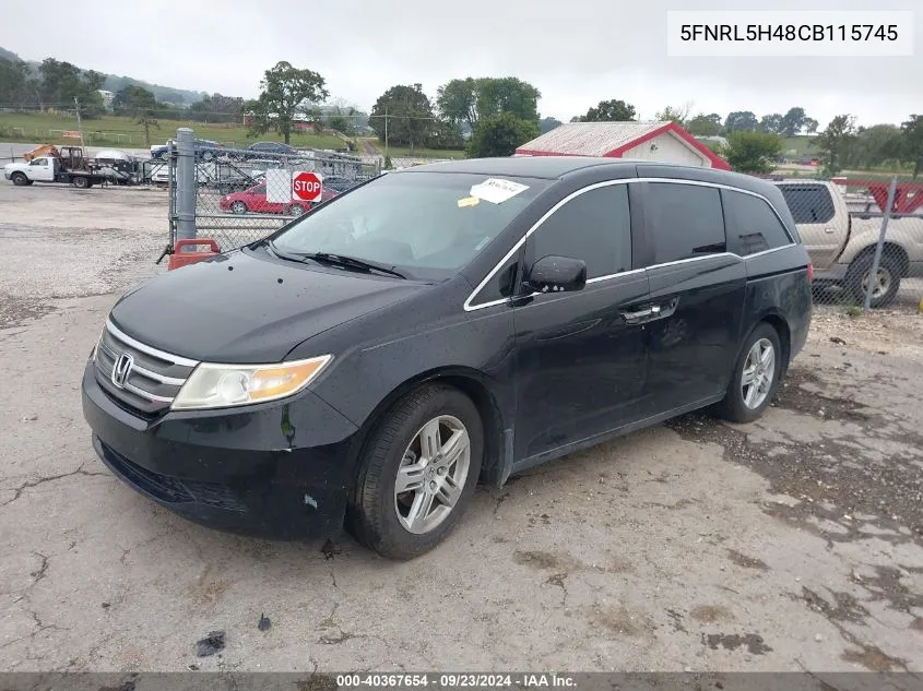 5FNRL5H48CB115745 2012 Honda Odyssey Ex