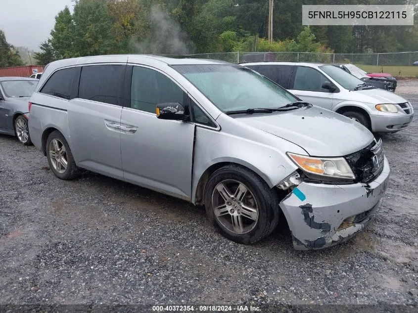 5FNRL5H95CB122115 2012 Honda Odyssey Touring/Touring Elite