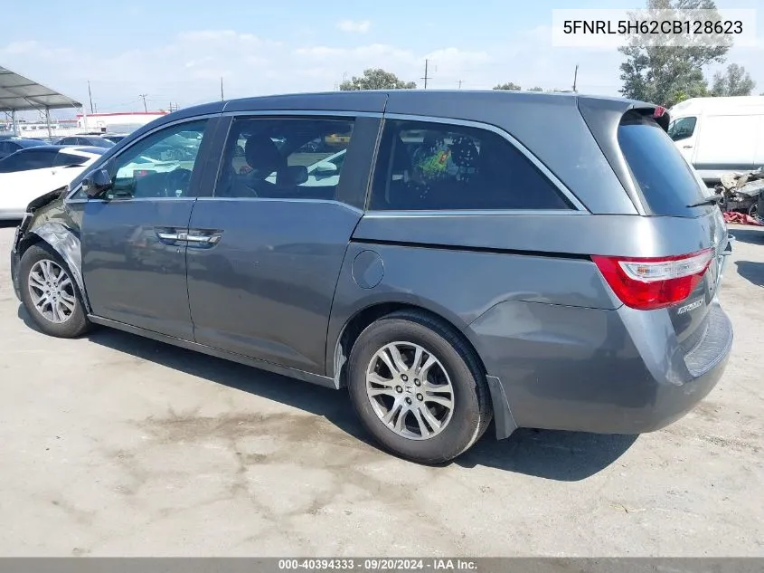 2012 Honda Odyssey Ex-L VIN: 5FNRL5H62CB128623 Lot: 40394333