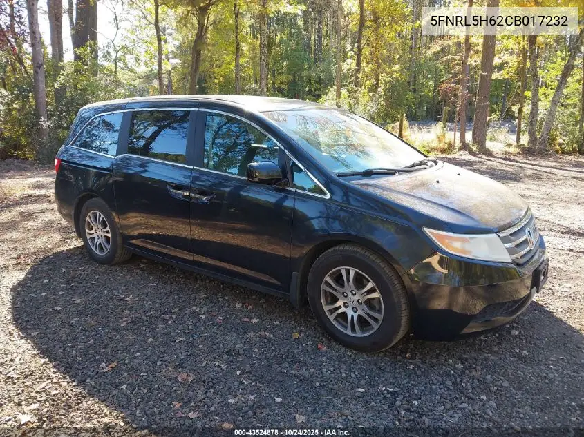 5FNRL5H62CB017232 2012 Honda Odyssey Ex-L