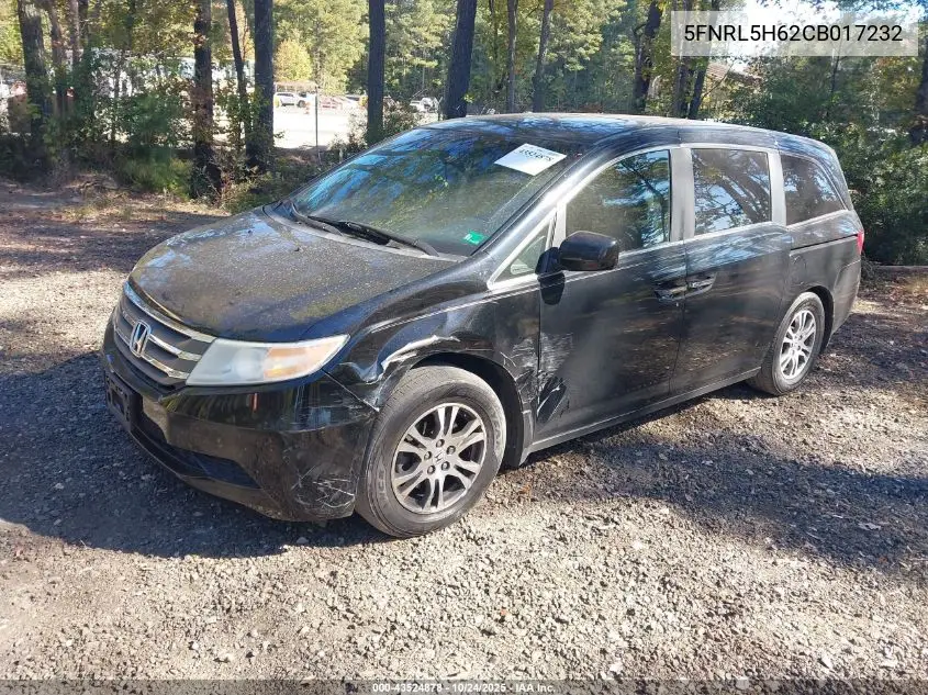 5FNRL5H62CB017232 2012 Honda Odyssey Ex-L