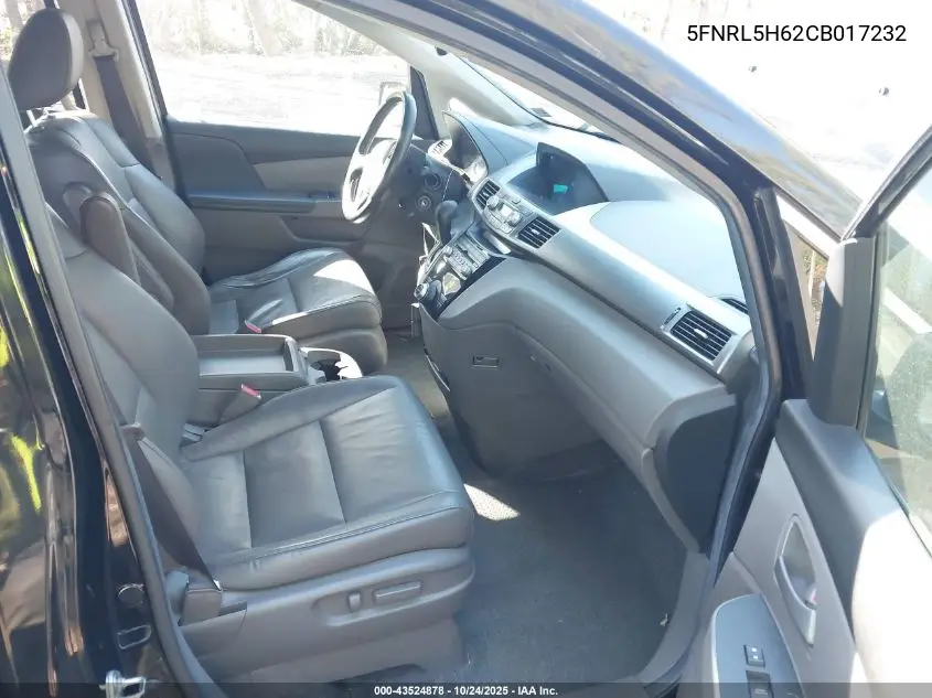 5FNRL5H62CB017232 2012 Honda Odyssey Ex-L