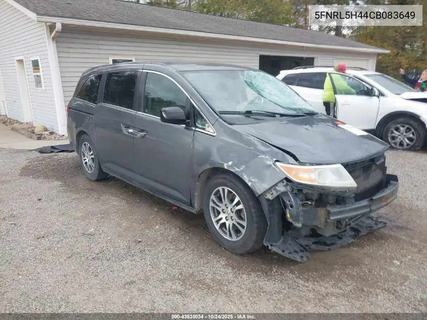 5FNRL5H44CB083649 2012 Honda Odyssey Ex