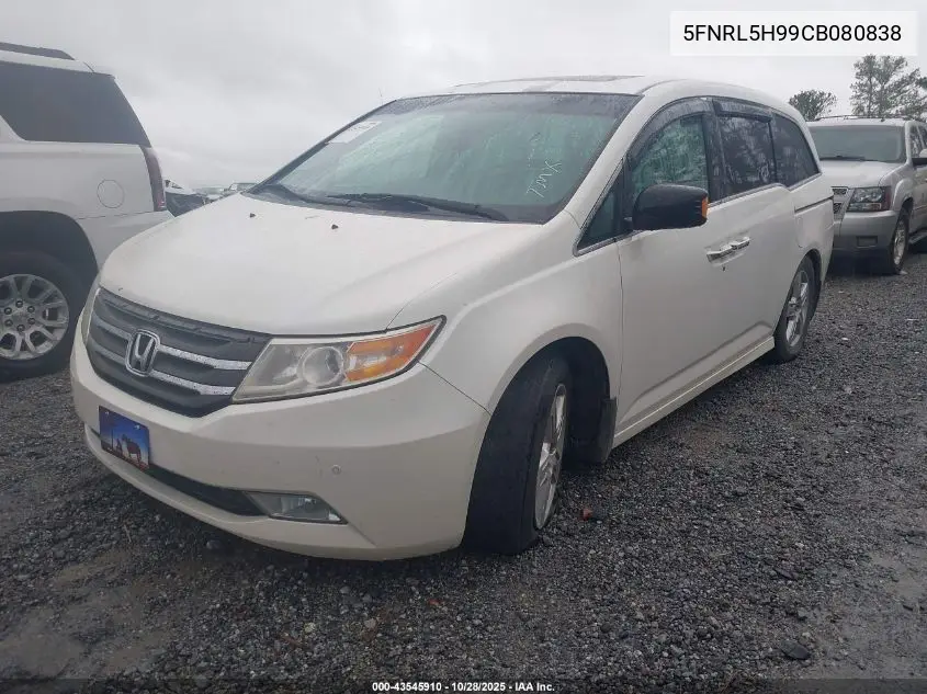 5FNRL5H99CB080838 2012 Honda Odyssey Touring/Touring Elite