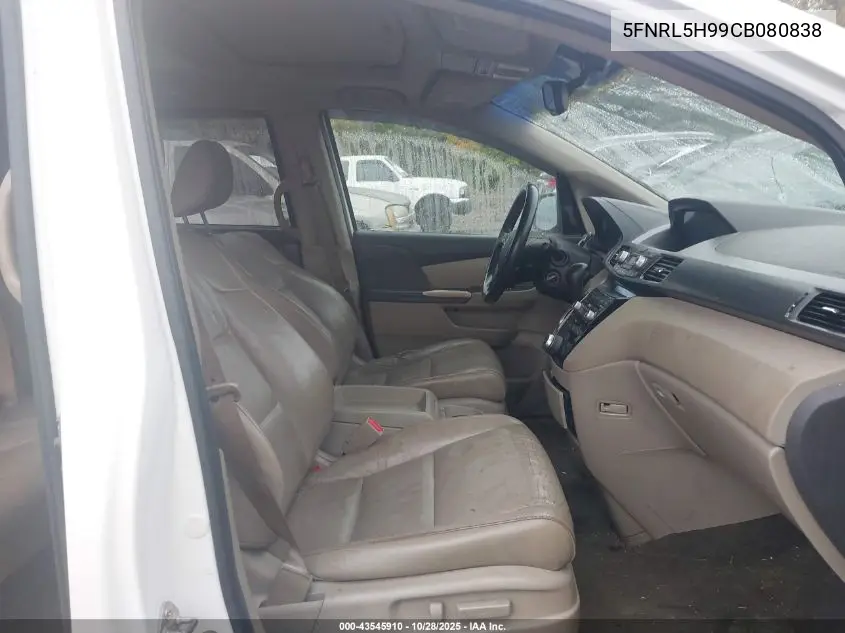 5FNRL5H99CB080838 2012 Honda Odyssey Touring/Touring Elite