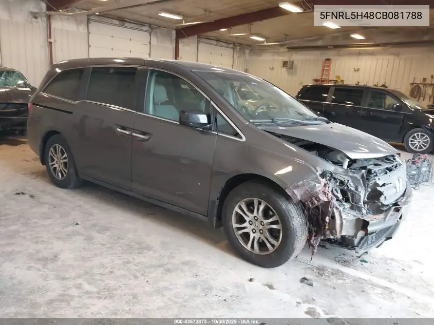 5FNRL5H48CB081788 2012 Honda Odyssey Ex