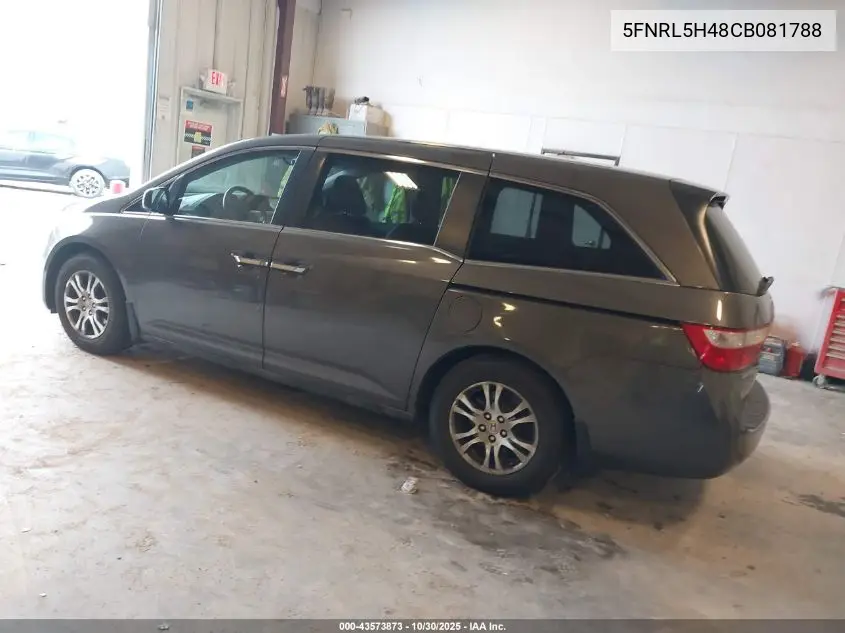 5FNRL5H48CB081788 2012 Honda Odyssey Ex