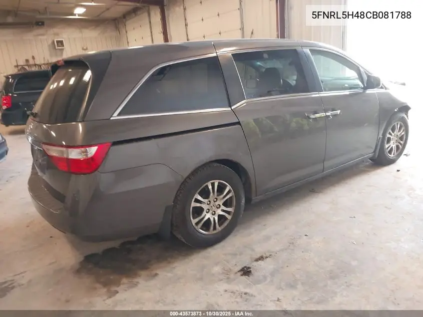 5FNRL5H48CB081788 2012 Honda Odyssey Ex
