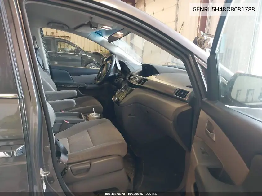 5FNRL5H48CB081788 2012 Honda Odyssey Ex