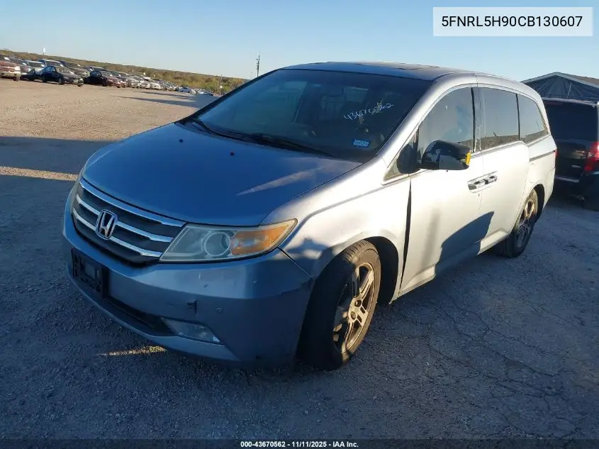 5FNRL5H90CB130607 2012 Honda Odyssey Touring/Touring Elite