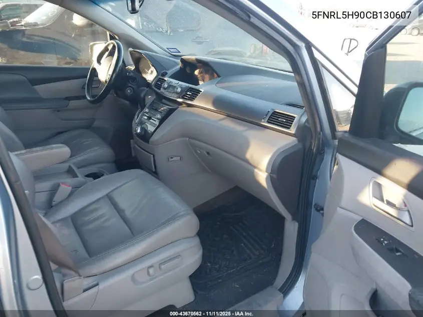5FNRL5H90CB130607 2012 Honda Odyssey Touring/Touring Elite