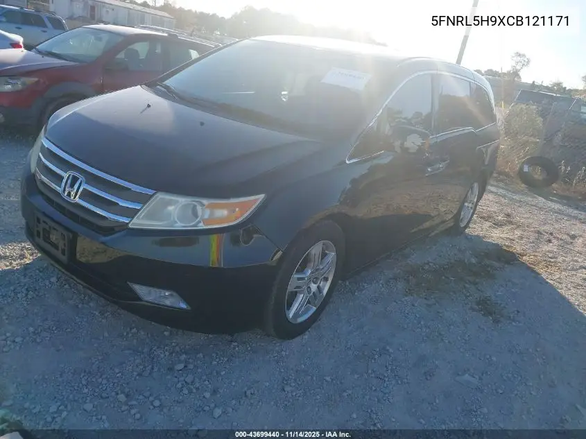 5FNRL5H9XCB121171 2012 Honda Odyssey Touring/Touring Elite
