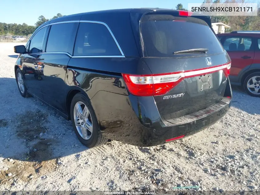 5FNRL5H9XCB121171 2012 Honda Odyssey Touring/Touring Elite