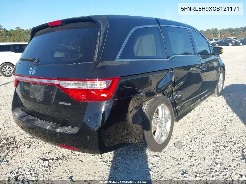 5FNRL5H9XCB121171 2012 Honda Odyssey Touring/Touring Elite