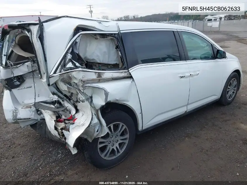 5FNRL5H45CB062633 2012 Honda Odyssey Ex