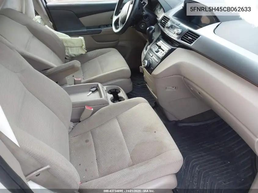 5FNRL5H45CB062633 2012 Honda Odyssey Ex