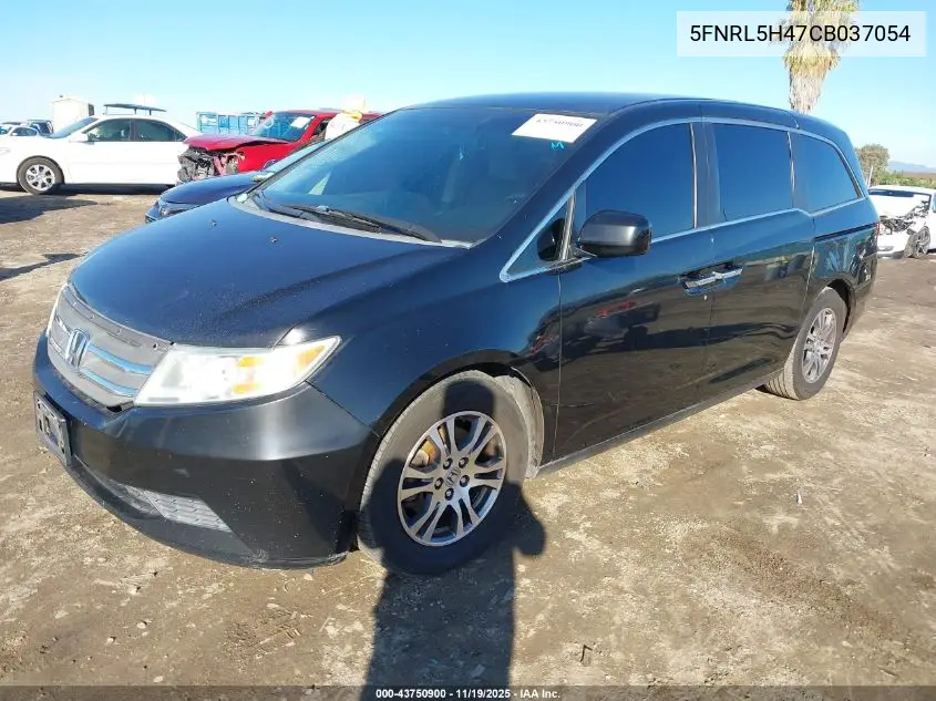5FNRL5H47CB037054 2012 Honda Odyssey Ex