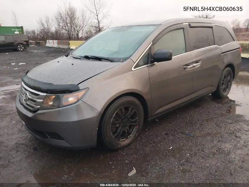 5FNRL5H4XCB060635 2012 Honda Odyssey Ex