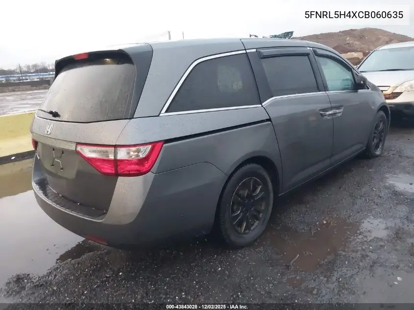 5FNRL5H4XCB060635 2012 Honda Odyssey Ex