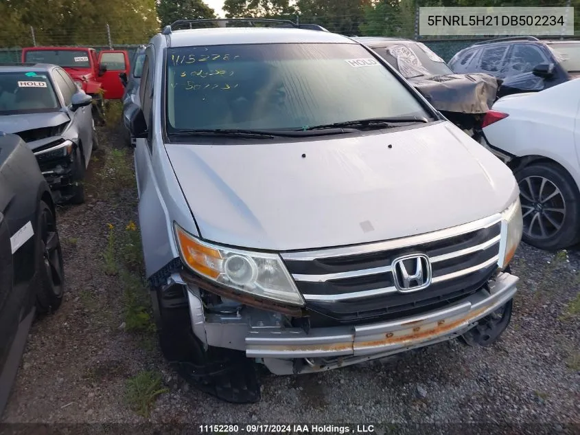 2013 Honda Odyssey Lx VIN: 5FNRL5H21DB502234 Lot: 11152280