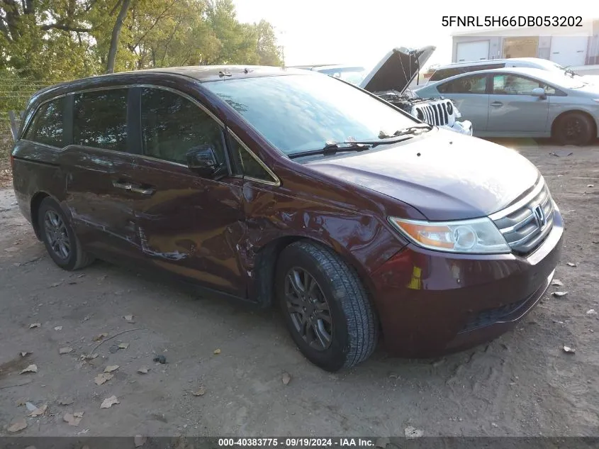 2013 Honda Odyssey Ex-L VIN: 5FNRL5H66DB053202 Lot: 40383775