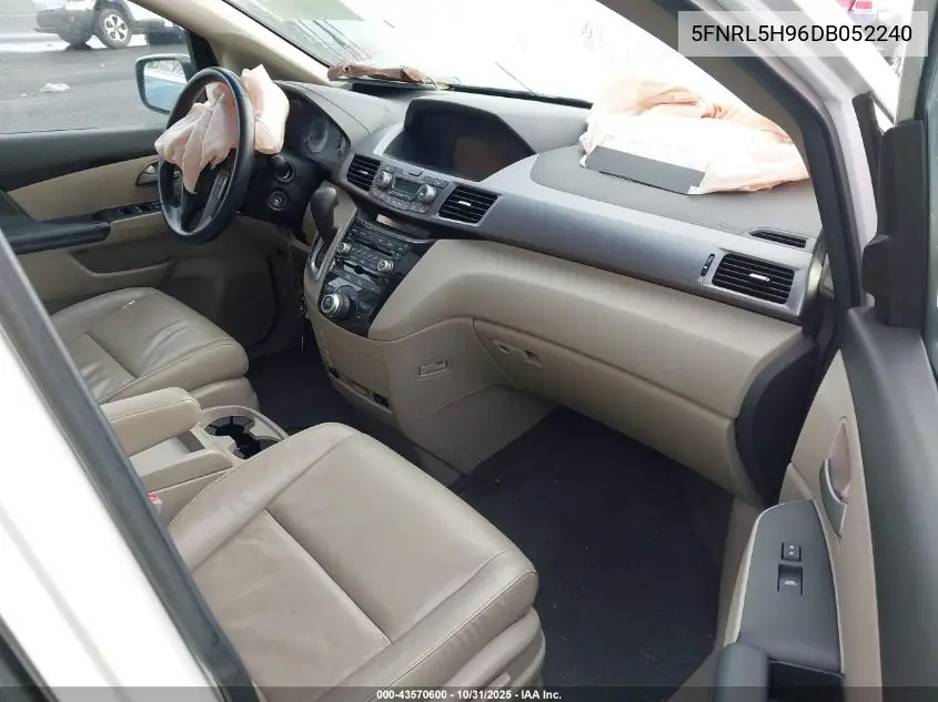 5FNRL5H96DB052240 2013 Honda Odyssey Touring/Touring Elite