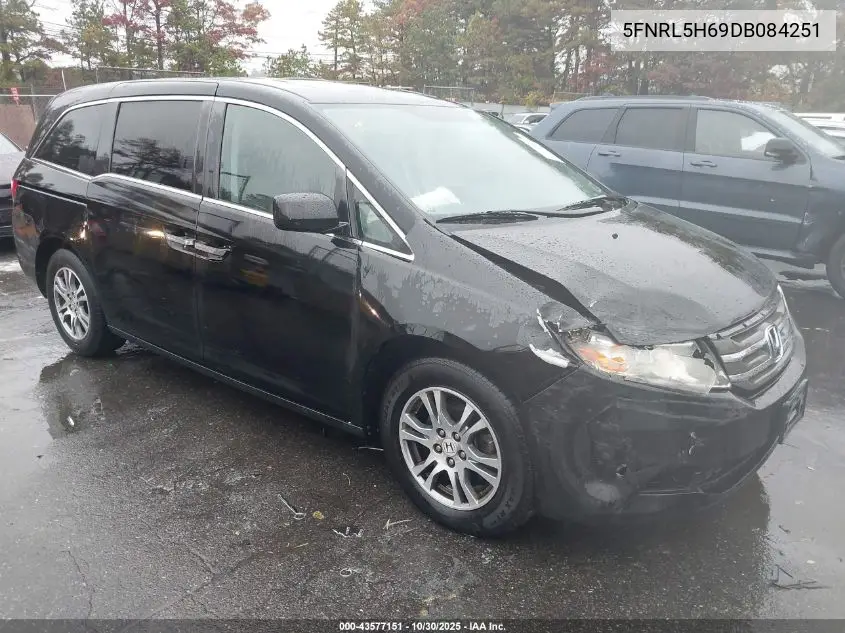 5FNRL5H69DB084251 2013 Honda Odyssey Ex-L