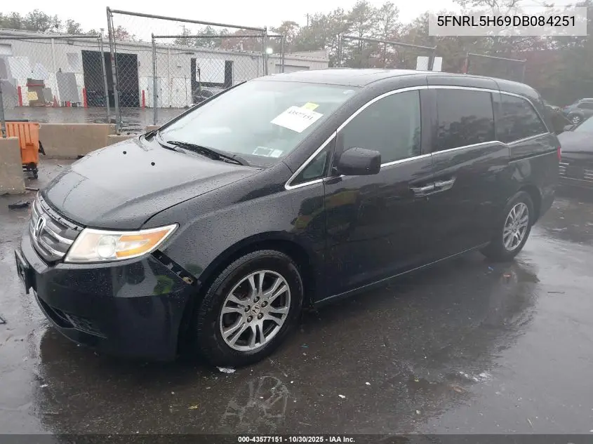 5FNRL5H69DB084251 2013 Honda Odyssey Ex-L