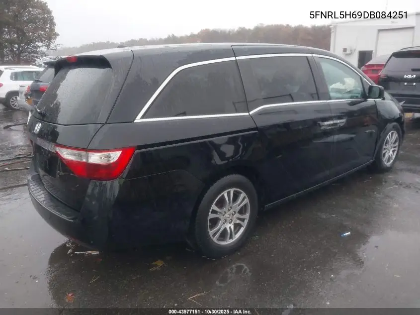 5FNRL5H69DB084251 2013 Honda Odyssey Ex-L