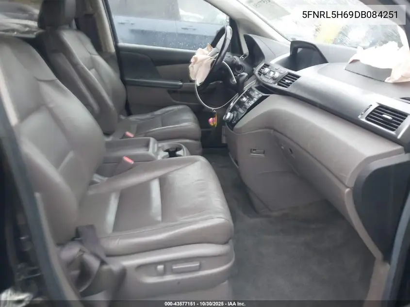 5FNRL5H69DB084251 2013 Honda Odyssey Ex-L