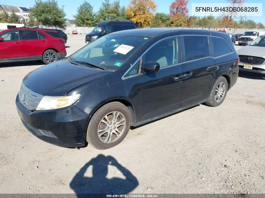 5FNRL5H43DB068285 2013 Honda Odyssey Ex