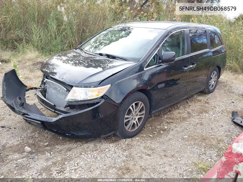 5FNRL5H49DB068579 2013 Honda Odyssey Ex