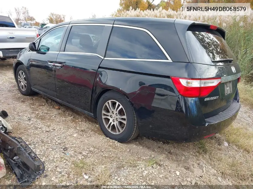5FNRL5H49DB068579 2013 Honda Odyssey Ex