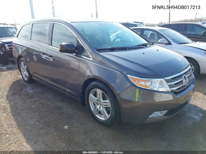 5FNRL5H94DB017213 2013 Honda Odyssey Touring/Touring Elite