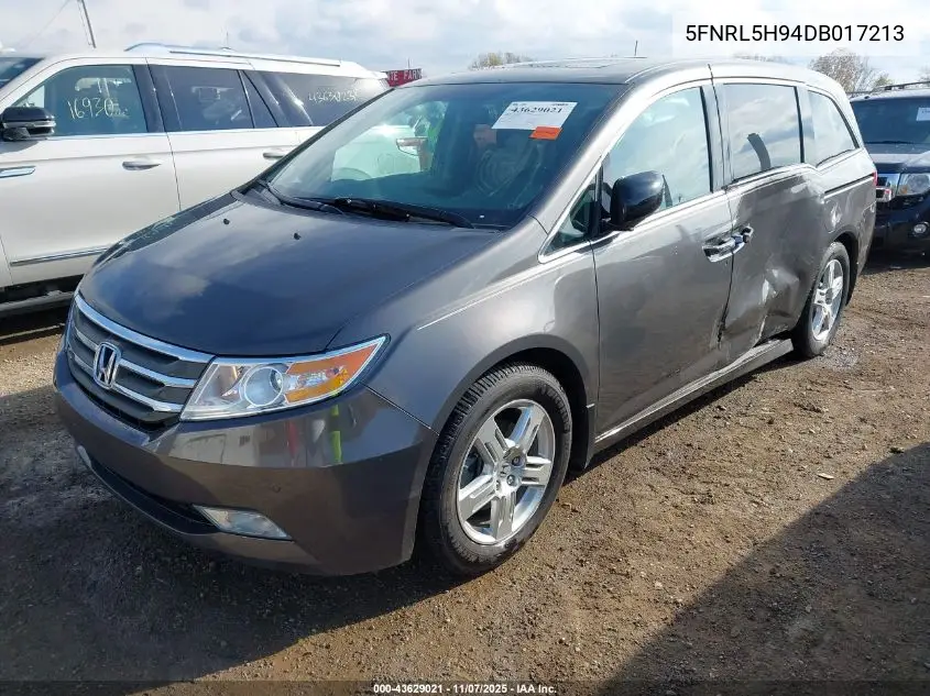 5FNRL5H94DB017213 2013 Honda Odyssey Touring/Touring Elite