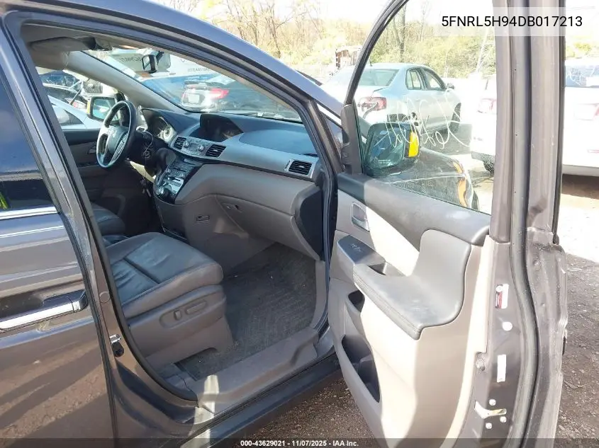 5FNRL5H94DB017213 2013 Honda Odyssey Touring/Touring Elite