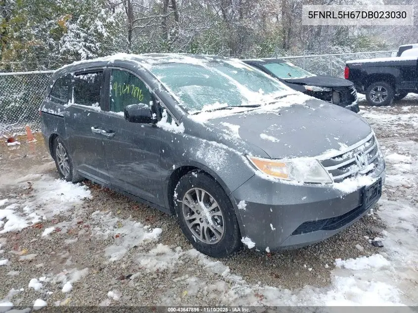 5FNRL5H67DB023030 2013 Honda Odyssey Ex-L