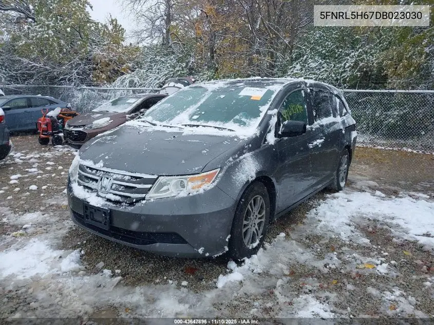 5FNRL5H67DB023030 2013 Honda Odyssey Ex-L