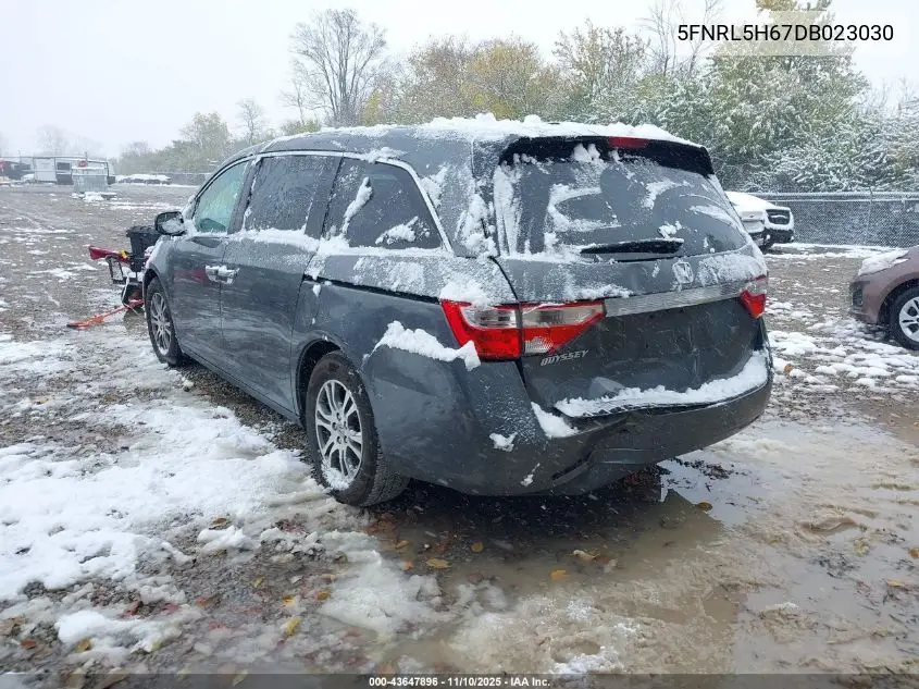 5FNRL5H67DB023030 2013 Honda Odyssey Ex-L