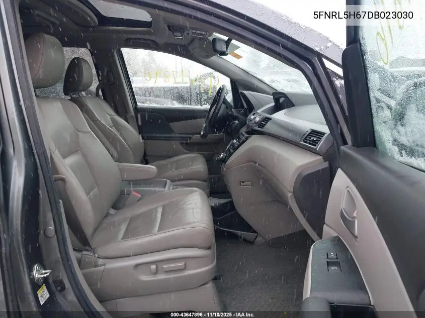 5FNRL5H67DB023030 2013 Honda Odyssey Ex-L