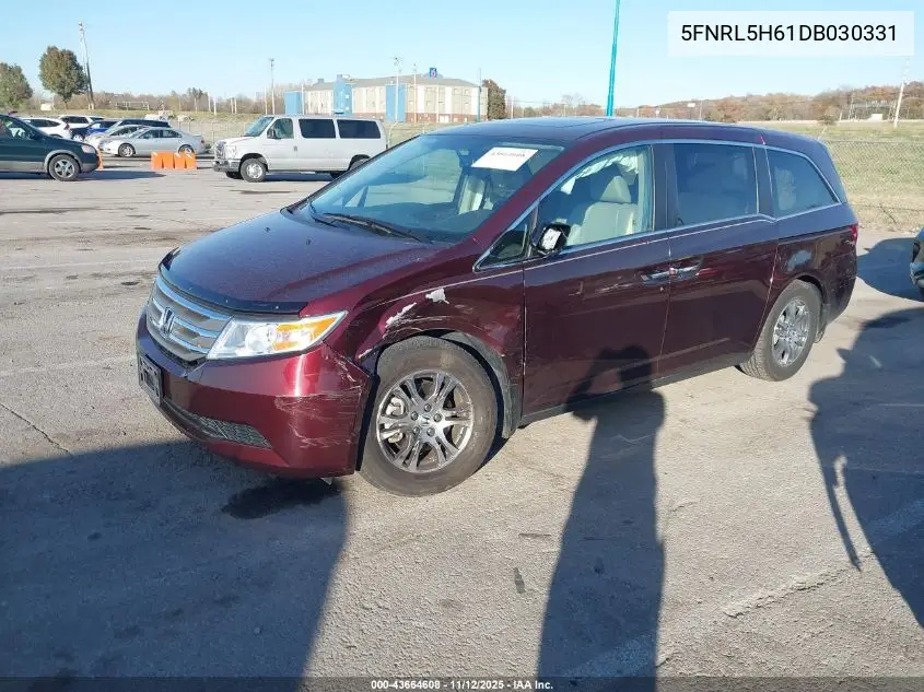 5FNRL5H61DB030331 2013 Honda Odyssey Ex-L